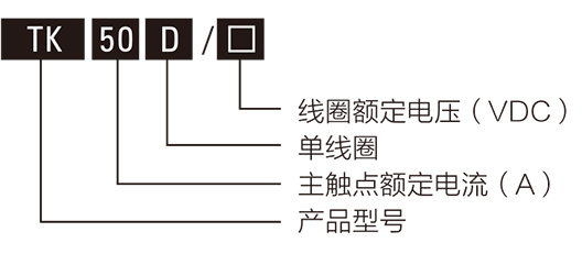 高压直流接触器型号含义