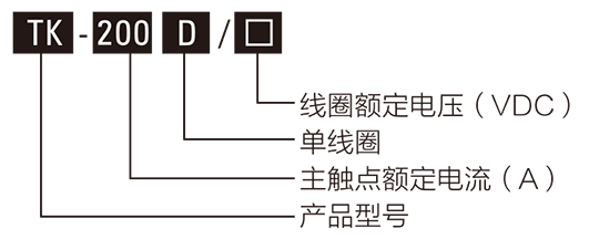 全密封高压直流接触器型号含义