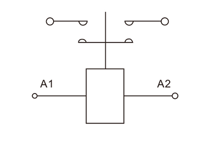 ZJW50A型直流接触器接线图